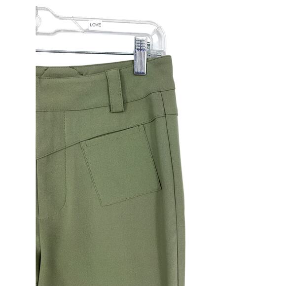 I.AM.GIA Xavier Pants Women's Size XS Flared Leg Green Zipper Details - Picture 2 of 6